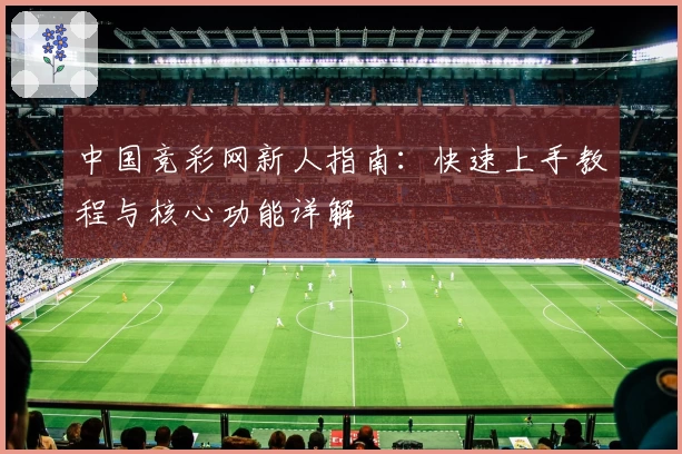 中国竞彩网新人指南：快速上手教程与核心功能详解